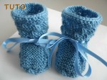 Tuto tricot bébé Bonnet et chaussons 3