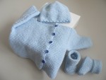 Trousseau tricot bébé bleu aquilon 1