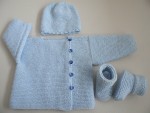 Trousseau tricot bébé bleu aquilon 2
