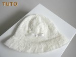 Explications chapeau tricot bébé, laine fait main, tutoriel 3