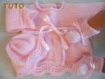 Tuto explications trousseau 3p vagues tricot bébé 3