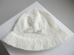 Chapeau tricot bébé, en 3 tailles, laine layette fait main 1