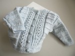 TRICOT bebe, gilet bb, layette tricotee main en laine 1