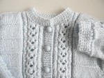 TRICOT bebe, gilet bb, layette tricotee main en laine 2